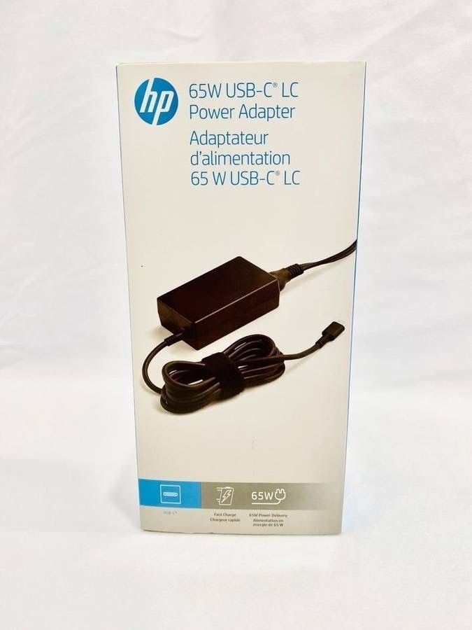 HP 65W USB-C LC Power Adapter - New Sealed