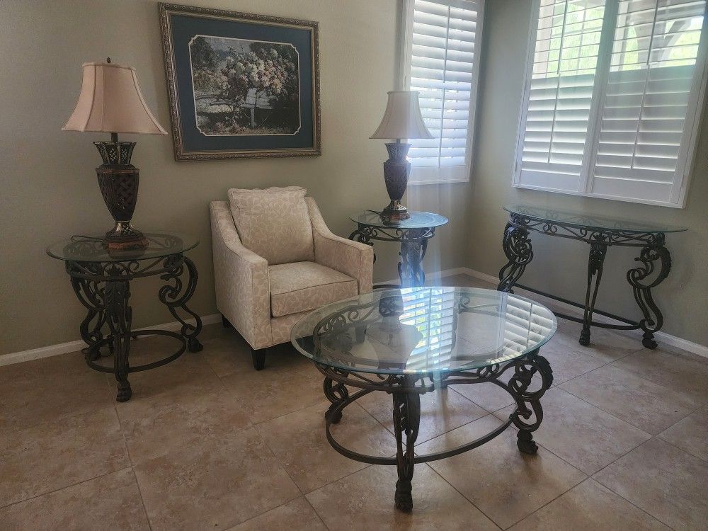 Tables and Lamps For Sale