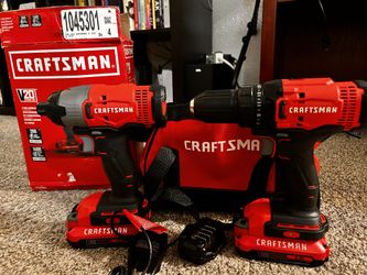 Brand new Includes Craftsman drill/driver and impact driver with 280 UWO power and 1460 in-lbs max torque. 2 batteries and a battery charger