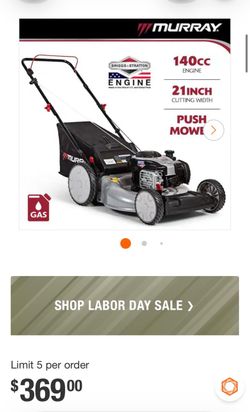 Murray 21 in. 140 cc Briggs and Stratton Walk Behind Gas Push Lawn Mower with Height Adjustment and with Mulch Bag