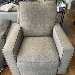 Grey Swivel Rocking Chair
