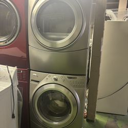 Stainless Steel Washer And Gas Dryer Brand Whirlpool Heavy Duty Everything Works With A 3 Months Warranty 