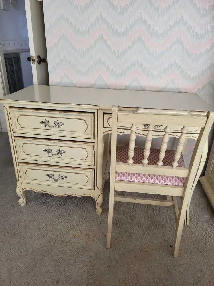 French Provincial Desk & Chair