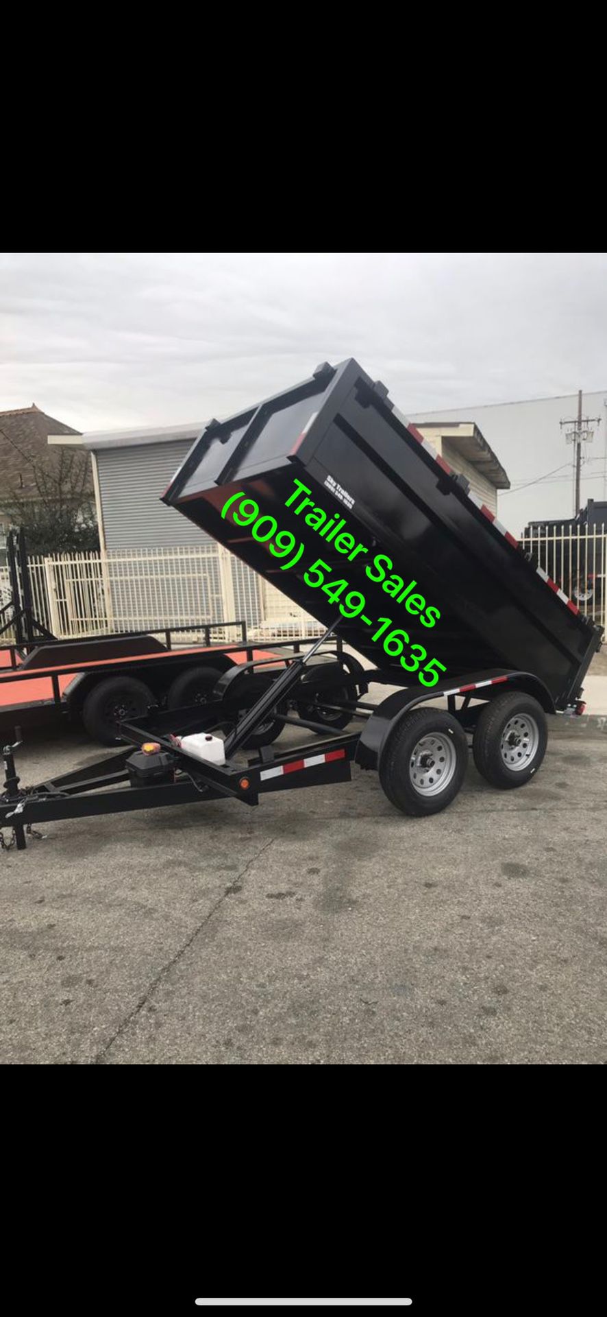 8x10x2 dump trailer $3499