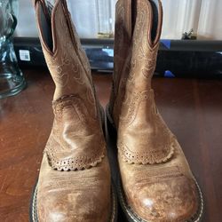 Ariat Fatbaby Saddle Ladies Western Boots - Russet Rebel Size 7.5B