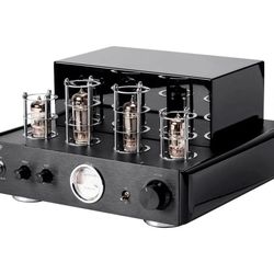 Monoprice 50-Watt Stereo Hybrid Tube Amplifier with Bluetooth, Line Output, and Qualcomm aptX Audio: 