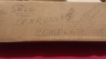 1987 Hand Collated Set Of Donruss Baseball