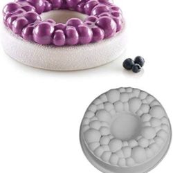 Stilnati Silicone Bubble Crown Mold, 3D Cake Mold, Baking Mold, Mousse Chiffon Pastry Cakes, Pan, Biscuit, Candy, Ice Cream, Jelly, Brownie, Cookie