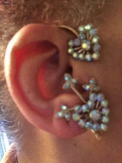 Pair vintage ear wraps