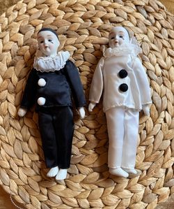 Vintage Vintage Pierrot Mime ornaments