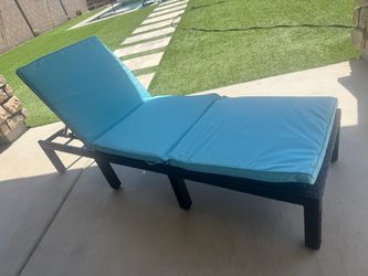 Outdoor Chaise Lounge with Cushion
