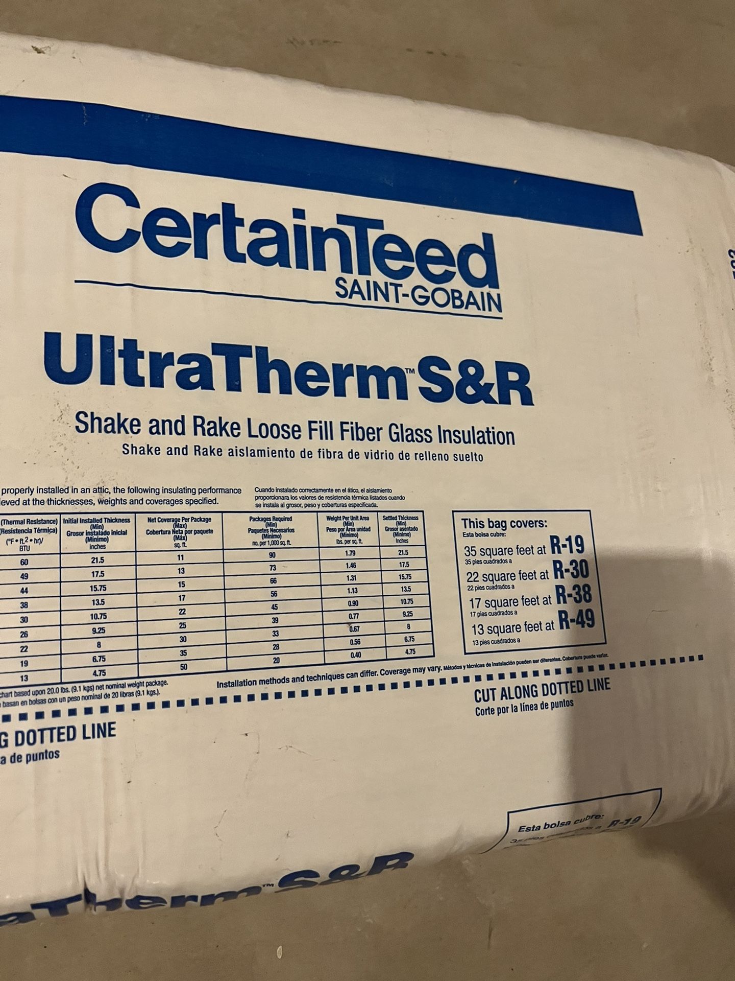 CertainTeed Ultratherm S&R - Shake & Rake Insulation.