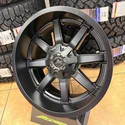 20x10 Fuel Maverick 5x139 Black Matte Rims -12 Offset