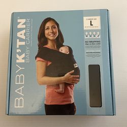 Baby K'tan Original Baby Wrap Carrier, Infant and Child Sling, Black ~ New