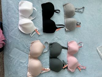 6 New Padded Bras with Tags – Size 38C