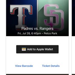 Padres Vs Rangers Friday 7/28 2 For 100