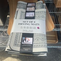 Set Of 4 Drying Mats