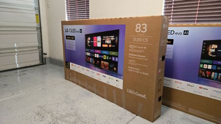 New 83 Inch OLED LG C5 Smart TV 4K UHD with 144 Hz refresh rate Brand new 2025 Model in the box.