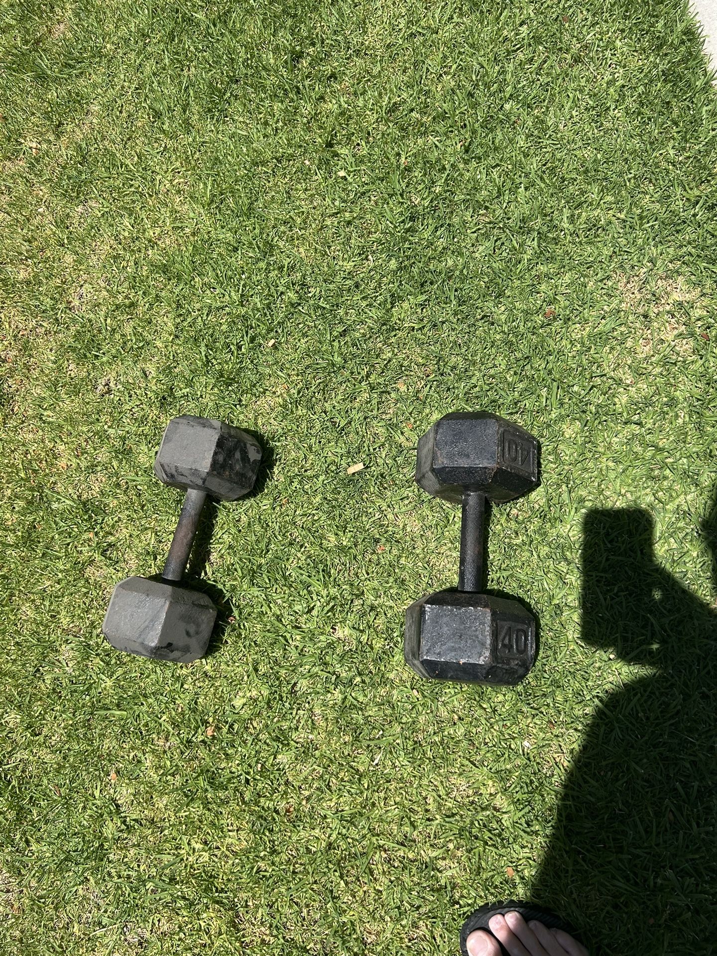 Set Of 40lb Dumbbell’s $45For Both Of Them
