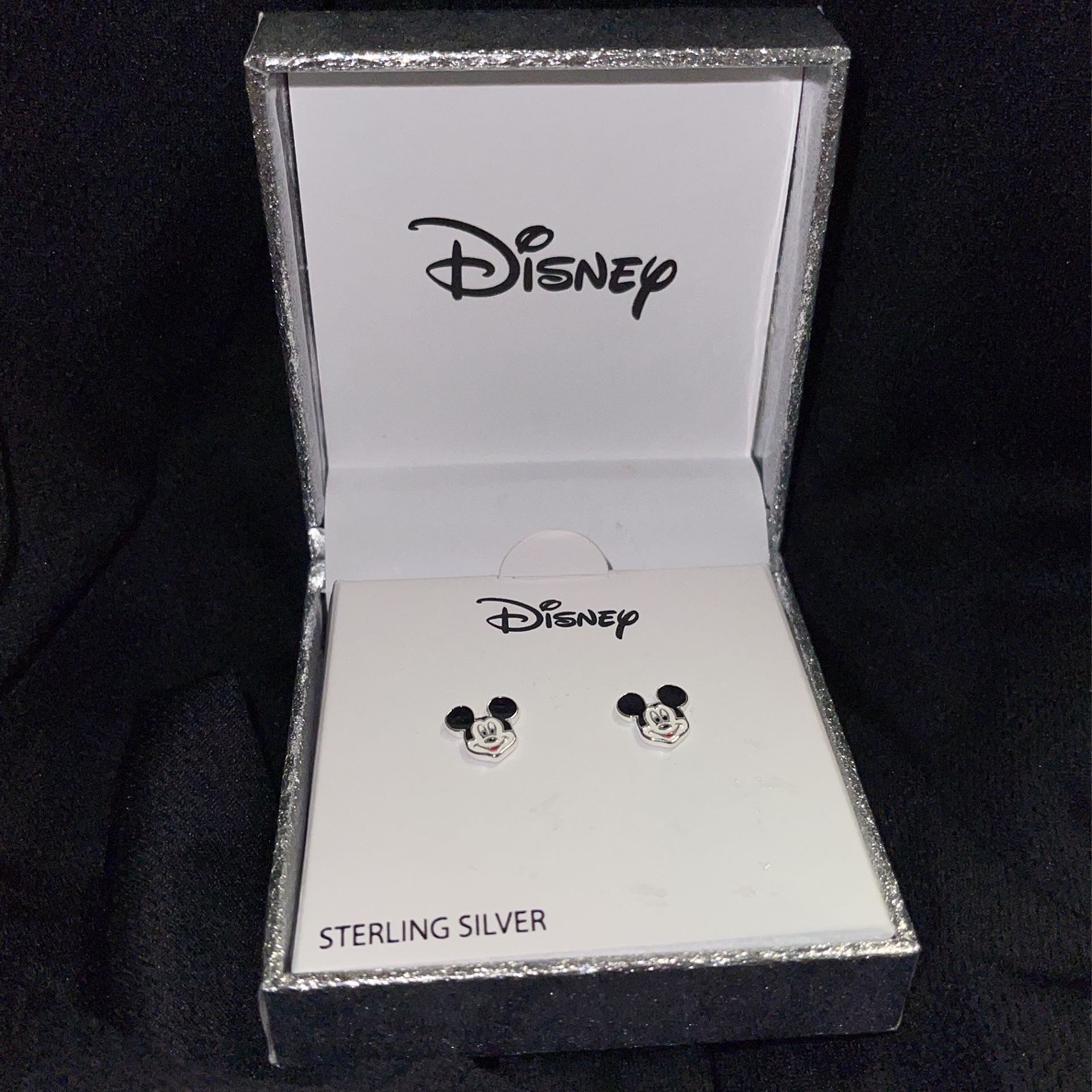 Sterling Silver Mickey Mouse Ear Rings