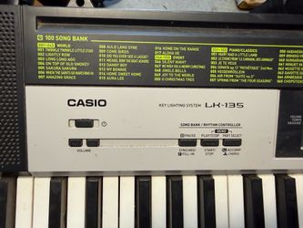 Casio LK-135 Light-Up Key Keyboard + Stand Bundle