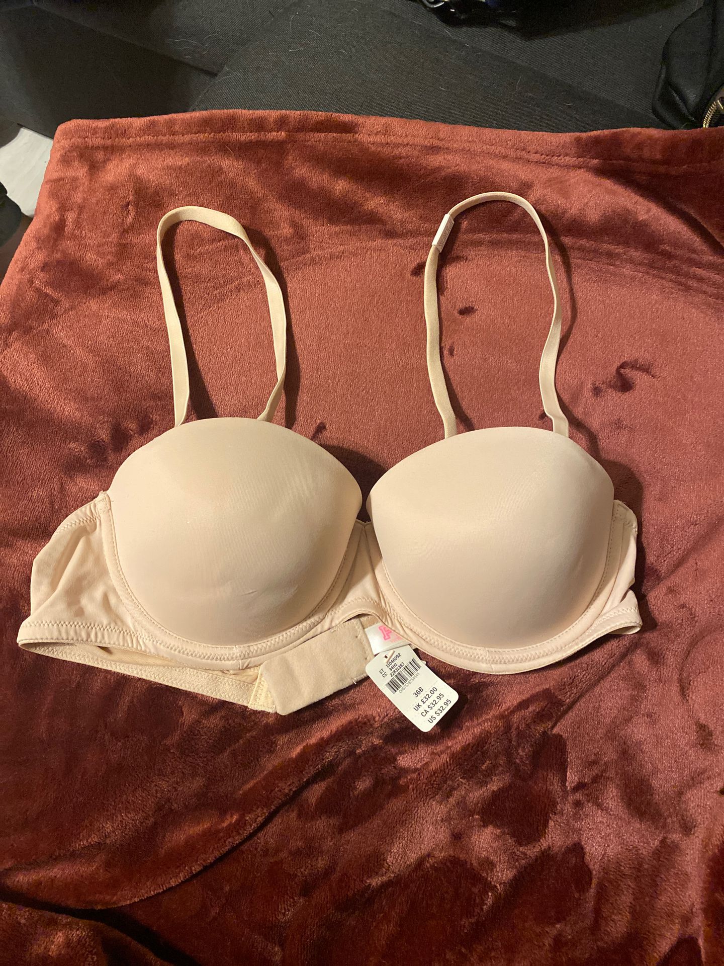 Victoria Secret PINK Lace front Bra 36D pre owned color Pink /Cream for  Sale in Philadelphia, PA - OfferUp