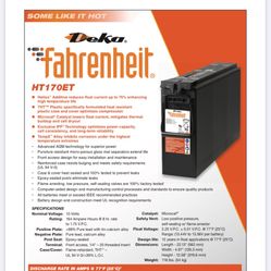 Deka Battery- Great 4 Rv / Travel Trailer