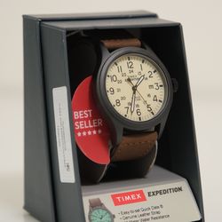 Timex Expedition Scout 40mm Leather Strap Watch