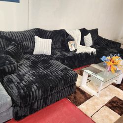Fabric Livingroom Furniture Sectional Couches Sofa Sets Only $49 Down No Credit Needed 