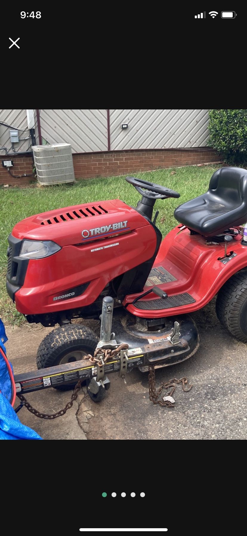 Troy Built Riding Mower