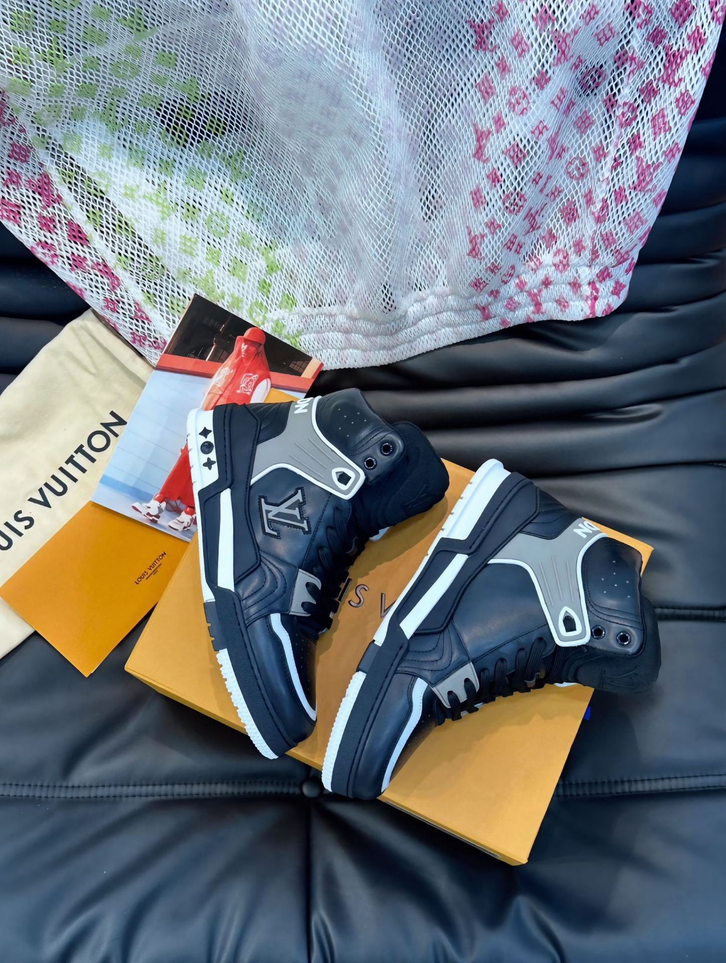 Louis Vuitton Trainer High-Top Sneakers