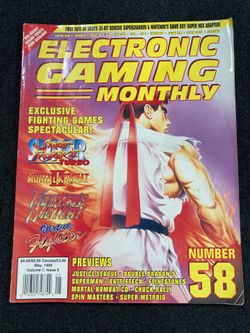 Electronic Gaming Monthly Magazine #58 May 1994 EGM Street Fighter lI