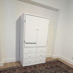 White 6 Drawer Closet 