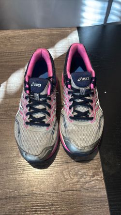 Asics GT-2000 5 T757N Womens US 10 Running Shoes Gray Pink Athletic Sneakers