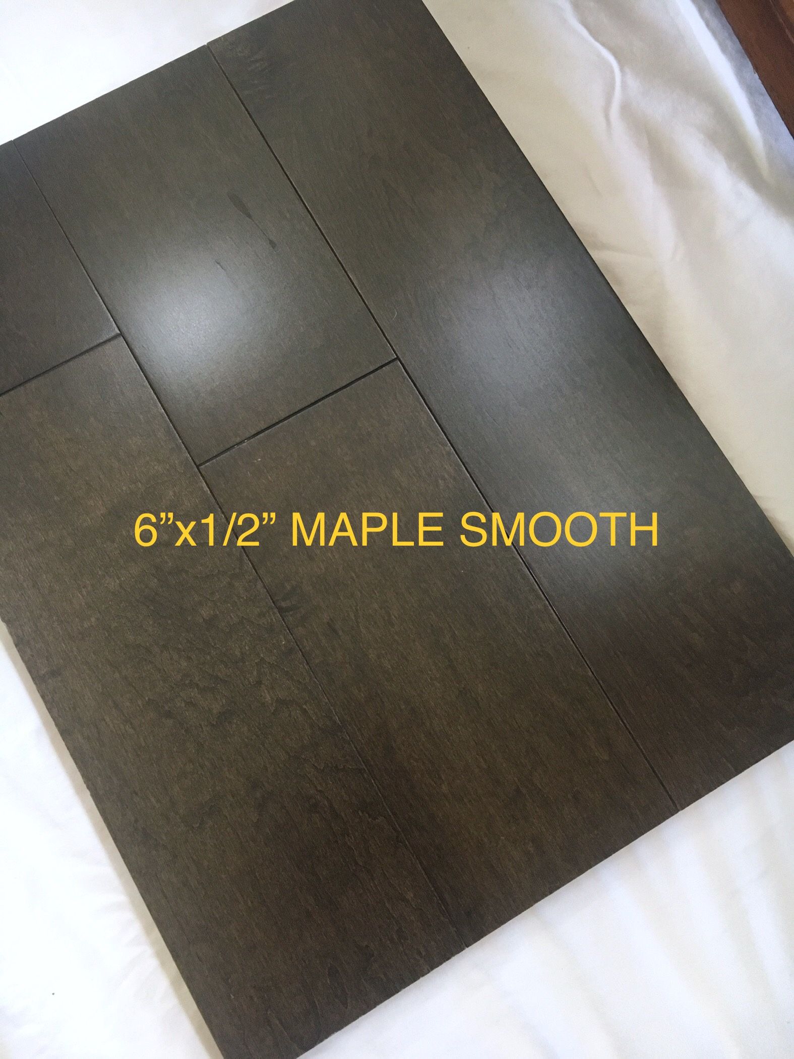 ENGINEERED NATURAL WOOD FLOORING IN DESIGNER 6.5”x1/2” PLANK SIZE