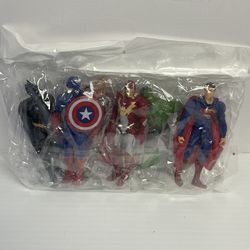The Avengers / Super Hero's (Set of 6) Birthday Cake Topper Figurines 4" - B864