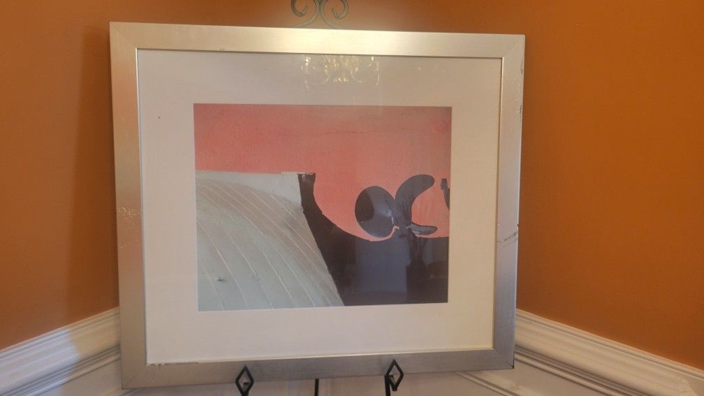 Large Framed Contemporary Wall Art
