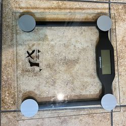 Bathroom Scale Digital Square Glass Clear 