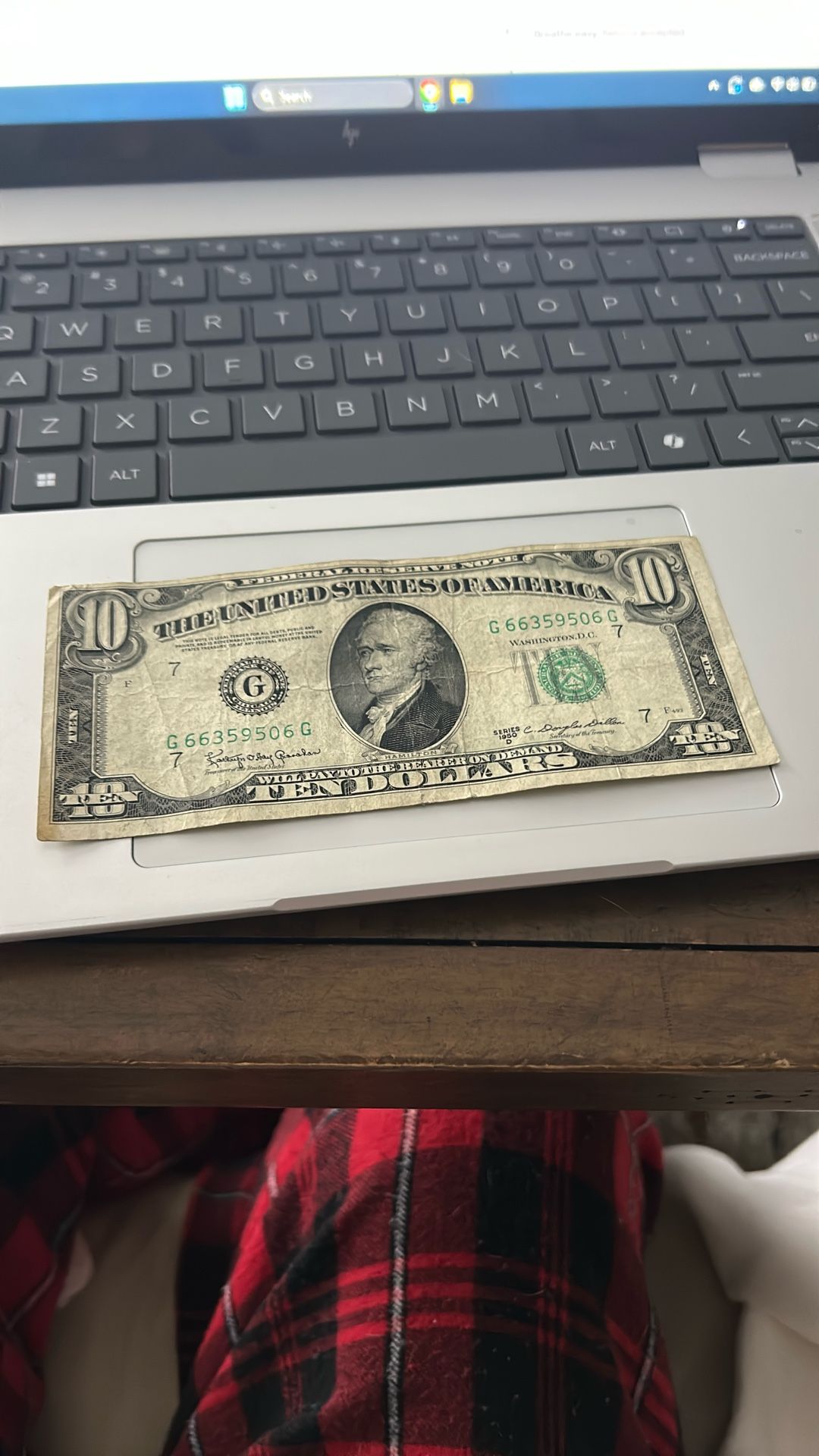 1950 D Note Series $10 Bill
