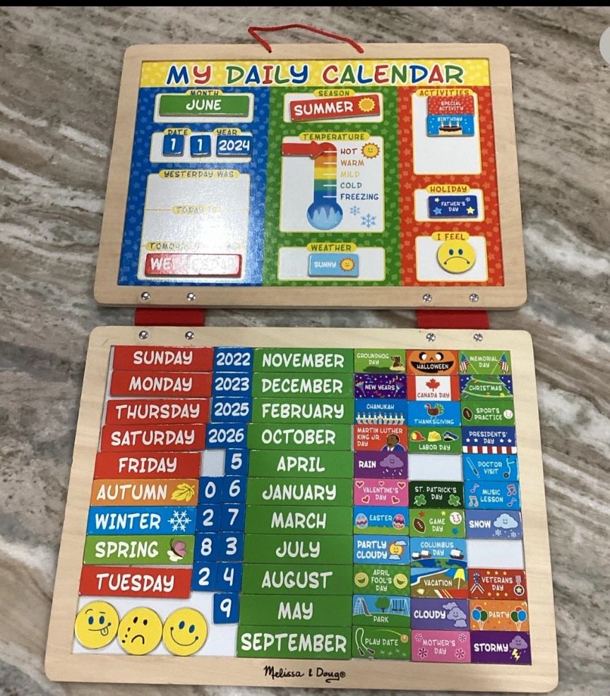 Melissa And Doug My first Magnetic Calendar