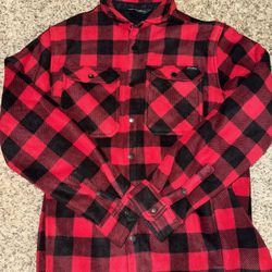 Eddie Bauer Woodland Shirt Jac Red Large L New