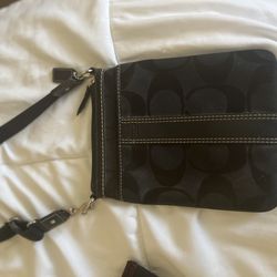 Authentic Coach Black Crossbody Bag – Signature Style