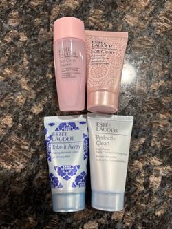 NEW ESTEE LAUDER 4 PIECE CLEANSERS, MAKEUP REMOVER & HYDRATING ESSENCE $8 for all!!