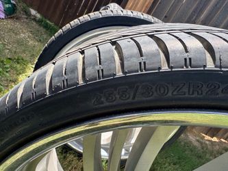 24” brush metal Ls wheels new tires