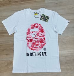 Pink Camo Bape White shirt