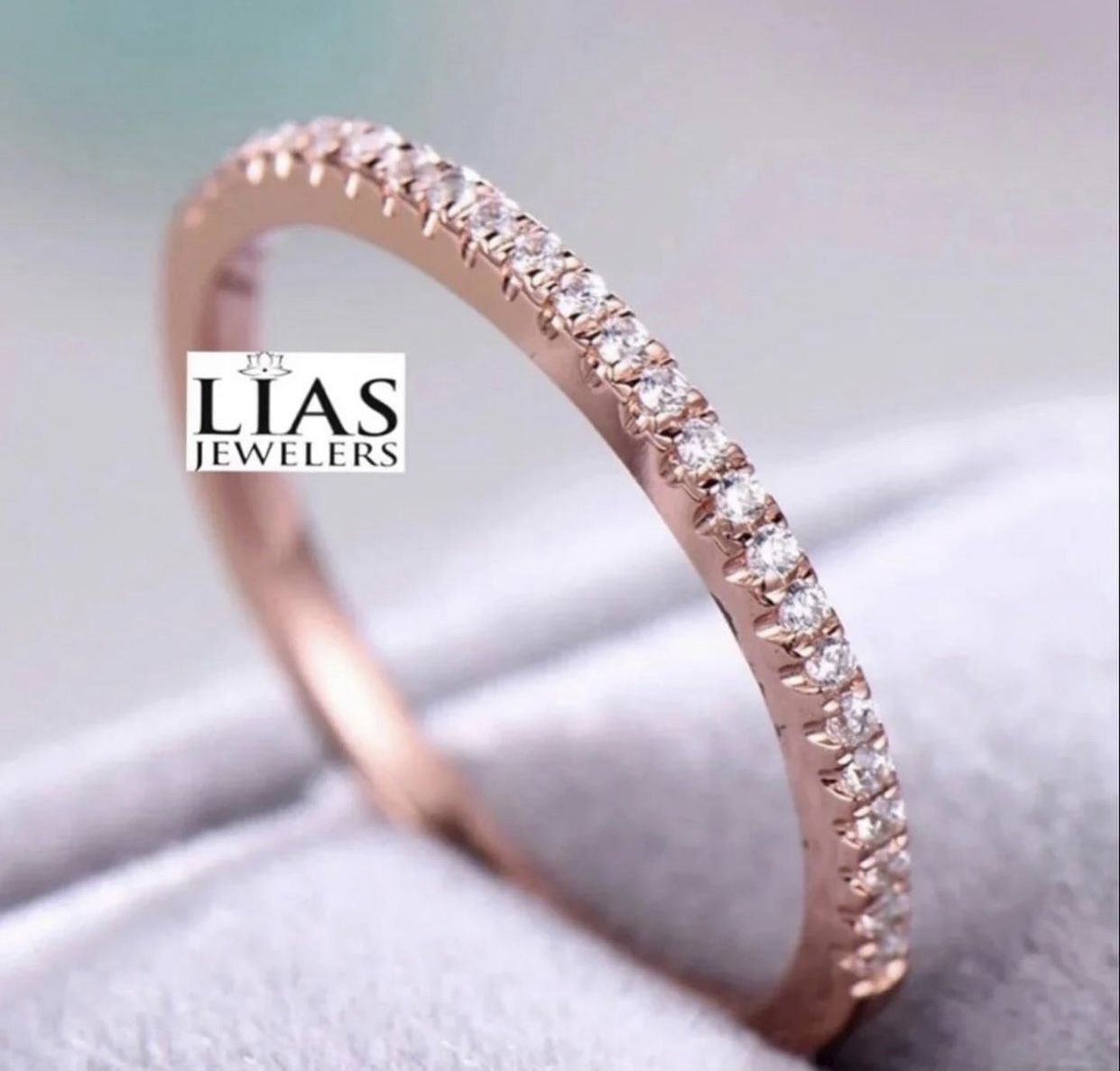 New 18k Rose Gold Wedding Ring 