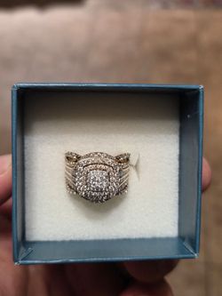 10k diamond ring