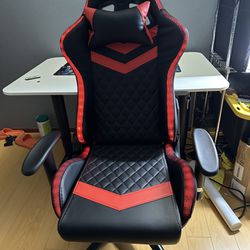 led red/black gaming chair