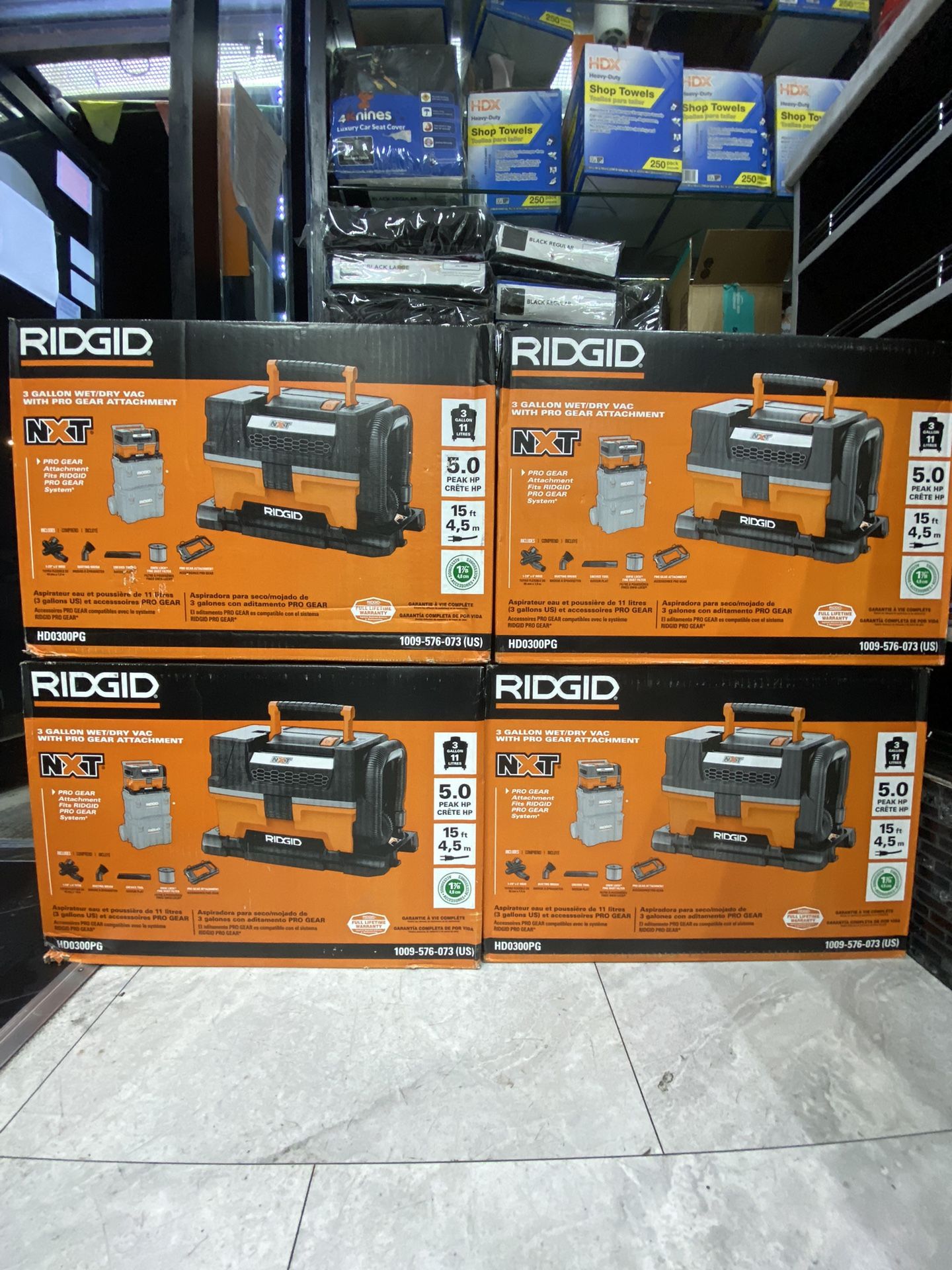 Ridgid 3 Gallon 5.0 HP Shop Vacuum Wet Dry Vac