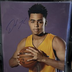 D'ANGELO RUSSELL Autograph LAKERS 16x20 Photo JSA COA